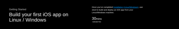 Build your first iOS app on Linux / Windows